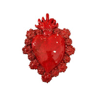 Ex Voto Cuore Sacro in Ceramica