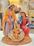 Natività monoblocco in ceramica di Caltagirone