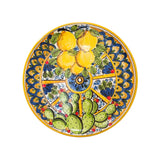 Piatto decorato motivo siciliano  in ceramica di Caltagirone, varie misure e decori