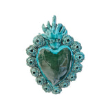 Ex Voto Cuore Sacro in Ceramica