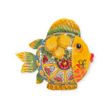 Pesce palla piatto in ceramica di Caltagirone