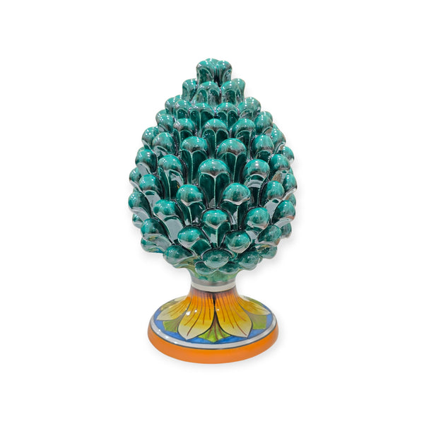 Pigna in ceramica di Caltagirone - Blu cobalto - H 20cm - Interamente fatto a mano - 100% Made in Italy Pigna in ceramica di Caltagirone - Blu cobalto - H 20cm - Interamente fatto a mano - 100% Made in Italy