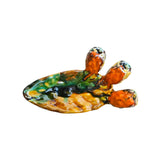 Pala di Fico d'india smaltata in ceramica siciliana con frutti