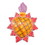 Cuori sacri ex voto decorati da parete o da appoggio