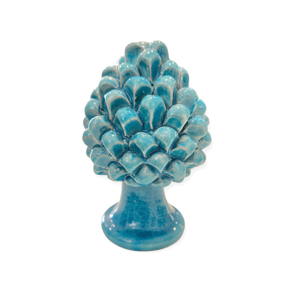 Pigna Turchese in Ceramica h 15 cm