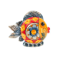 Pesce palla piatto in ceramica di Caltagirone