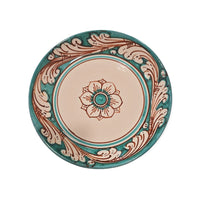 Set piatti da tavola in ceramica di Caltagirone in Verde Rame