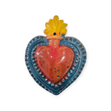 Cuore sacro, ex voto artigianale in ceramica