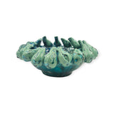 Ciotola centrotavola in ceramica con fichi sul bordo