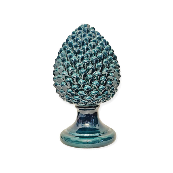 Maxi pigna verde in ceramica h cm 50