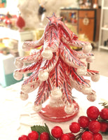 Albero di Natale Madreperlato in Ceramica di Caltagirone h cm 14-15