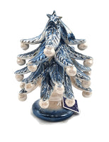 Albero di Natale Madreperlato in Ceramica di Caltagirone h cm 14-15