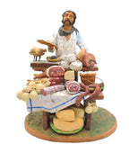 Pastore Presepe Salumiere monoblocco h cm 20